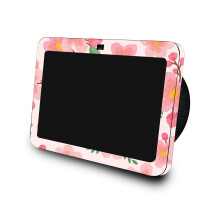 Glnzende Glitzer-Skin, kompatibel mit Amazon Echo Show 8 (3. Generation 2023)  Lilien in Blte  Hochwertige 3M-Vinyl-Schutzfolie  einfach anz