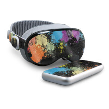 Cover protettiva lucida con glitter compatibile con Beats Solo 4 - Splatter - Pellicola protettiva in vinile 3M di alta qualit - Facile da appli