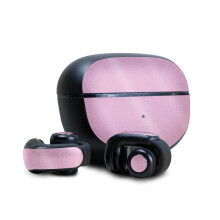 La piel brillante de brillo compatible con auriculares Bose Ultra Open - Pink slido - Cubierta de calcomana protectora de vinilo 3M premium - Fcil