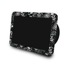 Carbonfaser-Skin, kompatibel mit Amazon Echo Show 8 (3. Generation 2023)  Wall of Death  Hochwertige 3M-Vinyl-Schutzfolie  einfach anzubringen