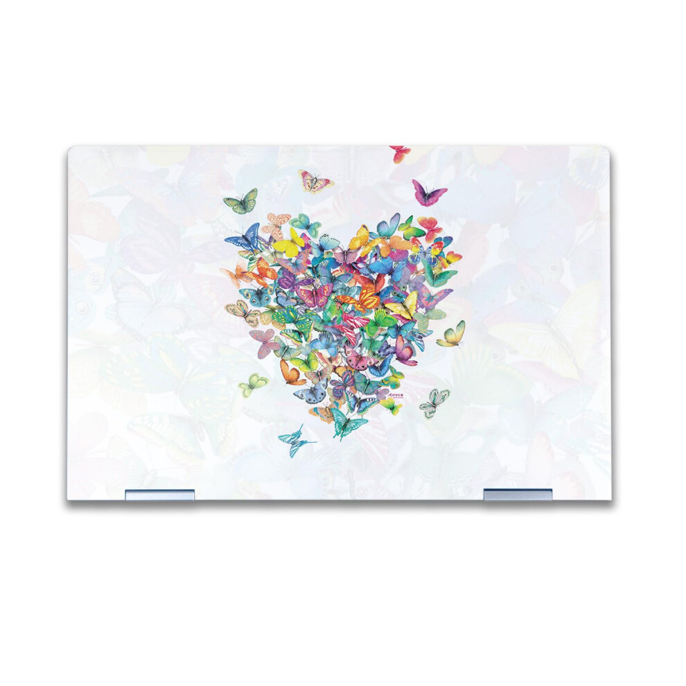 Glossy Glitter Laptop Skin Compatible With Hp Envy X360 14 (2023) - Wildheart - Premium 3M Vinyl Protective Wrap Decal Cover - Easy To Apply | Crafte 198164861077