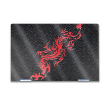 Glossy Glitter Laptop Skin kompatibiln s HP Envy x360 14 (2023) - Red Dragon - Premium 3M Vinyl Protective Wrap Decal Cover - Snadn aplikace | Vyro