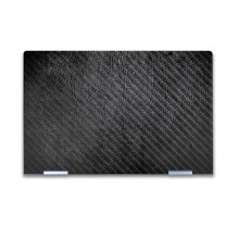 Carbon Fiber Laptop Skin Compatible with HP Envy x360 14 (2023) - Black Leather - Premium 3M Vinyl Protective Wrap Decal Cover - Snadn aplikace | Vy