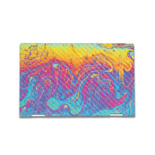 Carbon Fiber Laptop Skin Compatible with HP Envy x360 15.6 (2023) - Paint Currents - Premium 3M Vinyl Protective Wrap Decal Cover - Snadn aplikace |