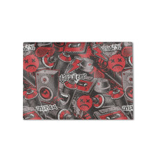 Glossy Glitter ordinateur portable compatible avec HP Envy x360 16 (2023) - RED HIP HOP - Prime 3M Vinyl Protective Wrap Decal Cover - Facile a a