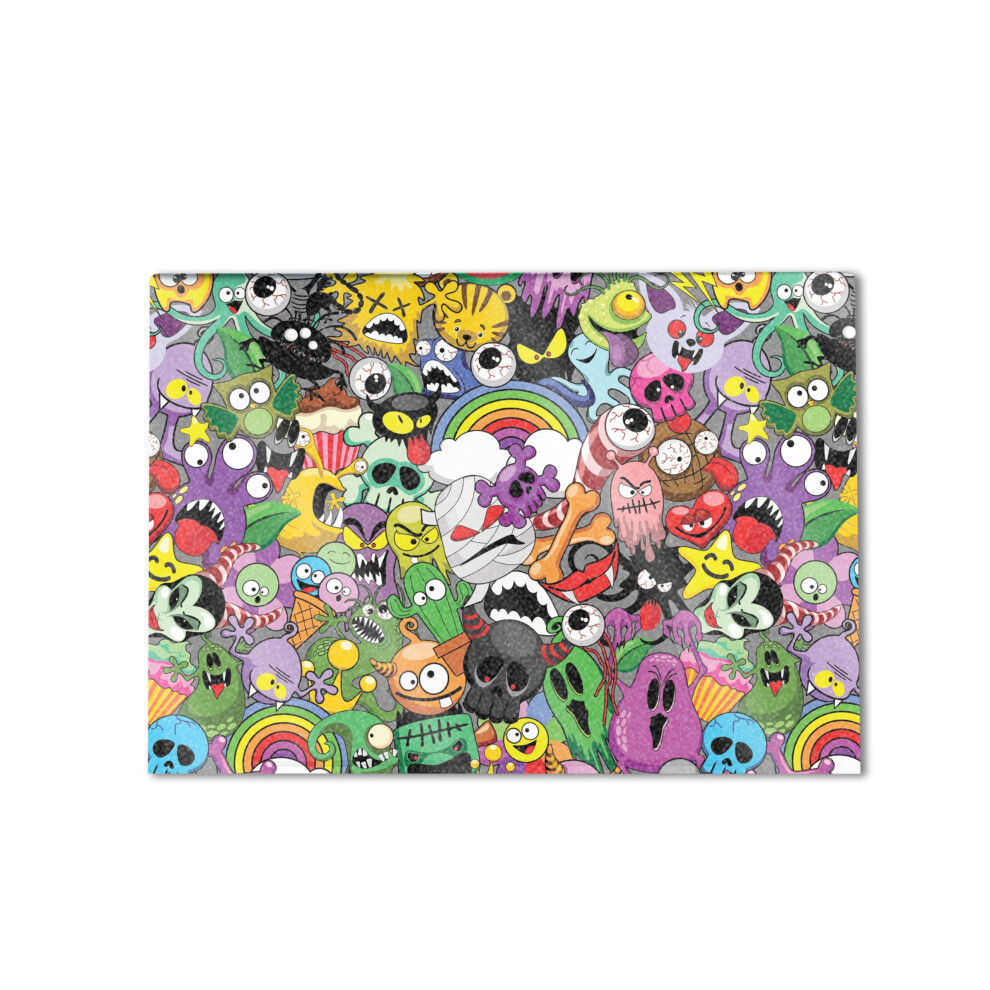 Glossy Glitter Laptop Skin Compatible With Hp Envy X360 16 (2023) - Monster Mash - Premium 3M Vinyl Protective Wrap Decal Cover - Easy To Apply | Cra 198164829602
