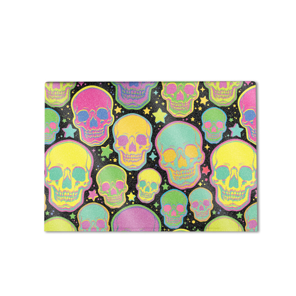 Glossy Glitter Laptop Skin Compatible With Hp Envy X360 16 (2023) - Candy Skulls - Premium 3M Vinyl Protective Wrap Decal Cover - Easy To Apply | Cra 198164829459