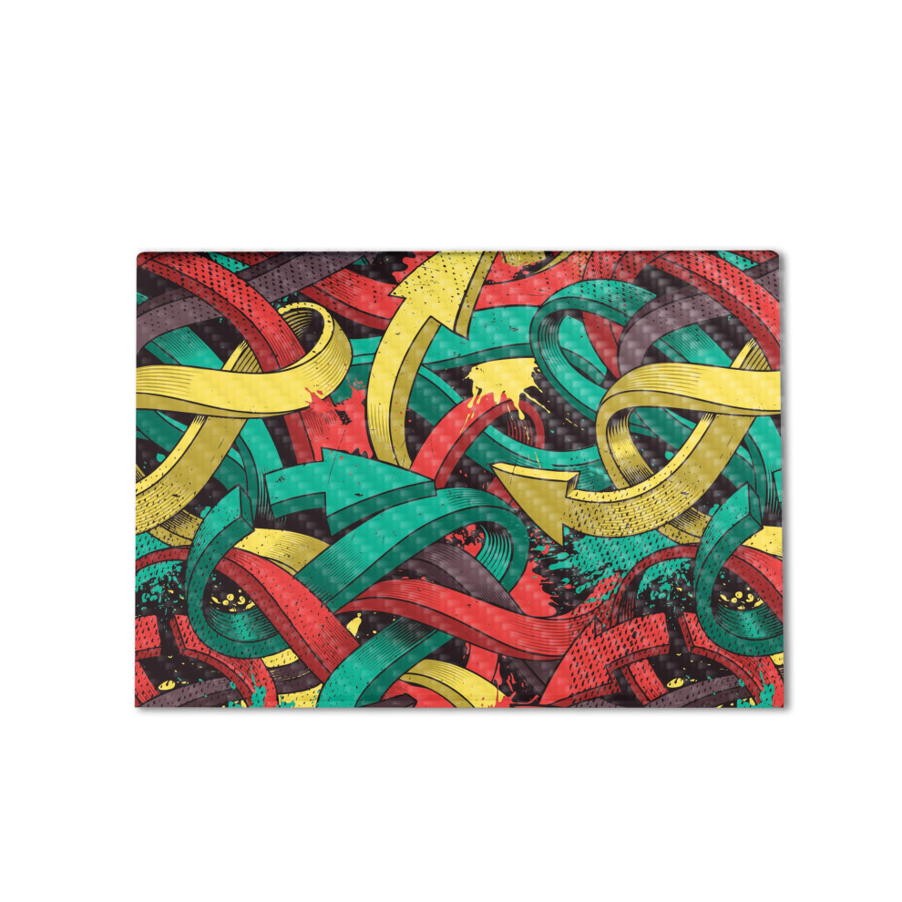 Carbon Fiber Laptop Skin Compatible With Hp Envy X360 16 (2023) - Triadic Arrows - Premium 3M Vinyl Protective Wrap Decal Cover - Easy To Apply | Cra 198164829749