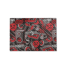 Custodia protettiva in fibra di carbonio per laptop compatibile con HP Envy x360 16 (2023) - Rosso Hip Hop - Pellicola protettiva in vinile 3M di