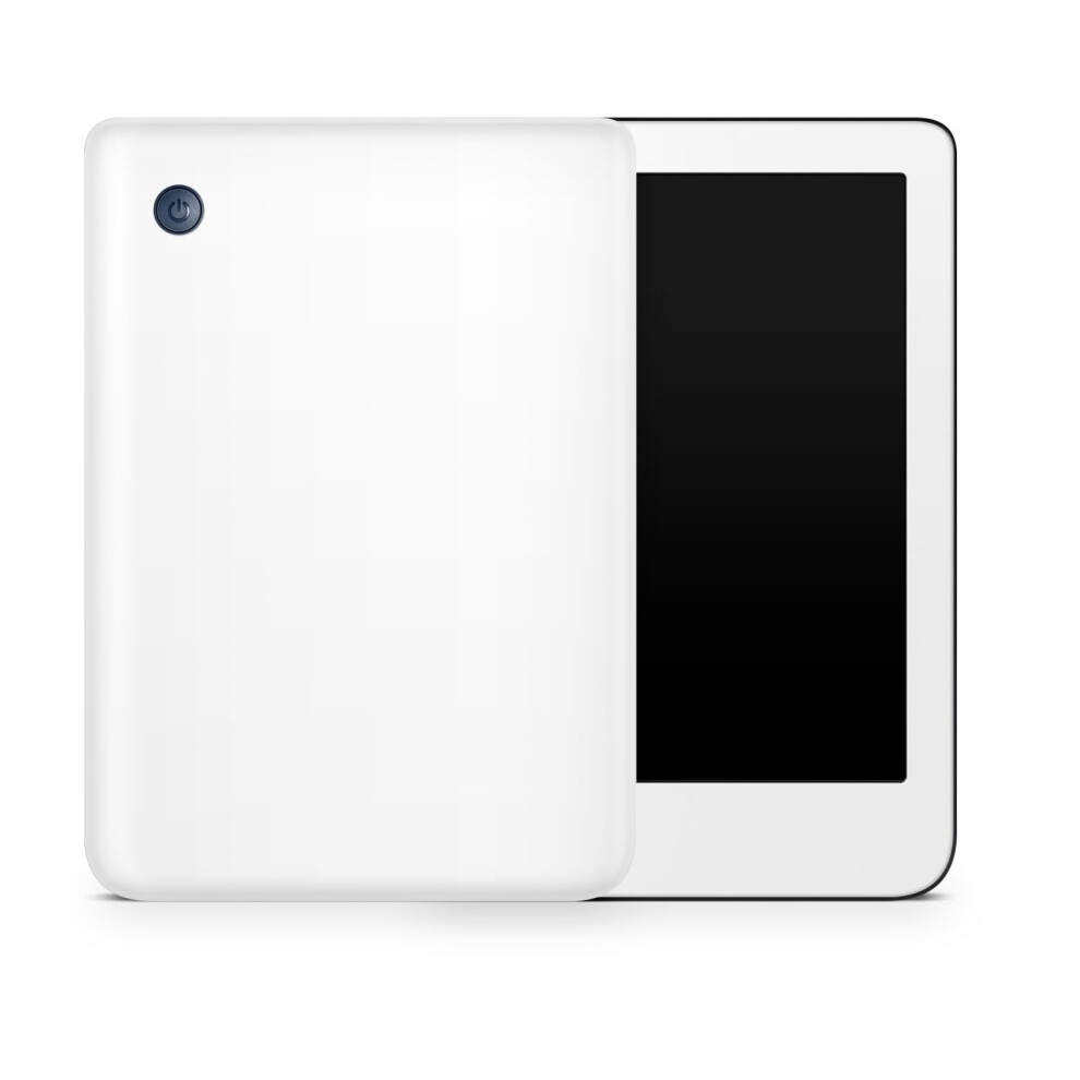 Glossy Glitter Tablet Skin Compatible With Kobo Clara 2E (2022) - Solid - Premium 3M Vinyl Protective Wrap Decal Cover - Easy To Apply | Crafted White 198164955875