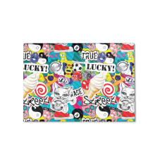 Custodia protettiva in fibra di carbonio per laptop compatibile con HP Envy x360 16 (2023) - Sticker Bomb - Pellicola protettiva in vinile 3M di