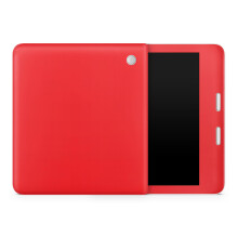 Pele de Tablet Compatível com Kobo Libra 2 (2023) - Vermelho Sólido - Vinil 3M Premium
