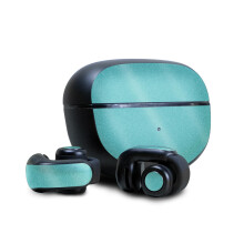 Glnzende Glitzer-Skin, kompatibel mit Bose Ultra Open Earbuds  solides Trkis  hochwertige 3M-Vinyl-Schutzfolie  einfach anzubringen | handge