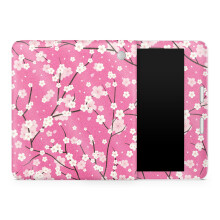 Pele Brilhante para Tablet Compatível com Kobo Libra 2 (2023) - Rosa Sakura - Vinil 3M