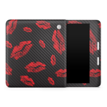 Custodia protettiva in fibra di carbonio per tablet compatibile con Kobo Libra 2 (2023) - Kiss Me - Pellicola protettiva in vinile 3M di alta qua