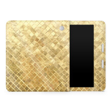 Skin Brilhante para Tablet Compatível com Kobo Libra 2 (2023) - Azulejos Dourados