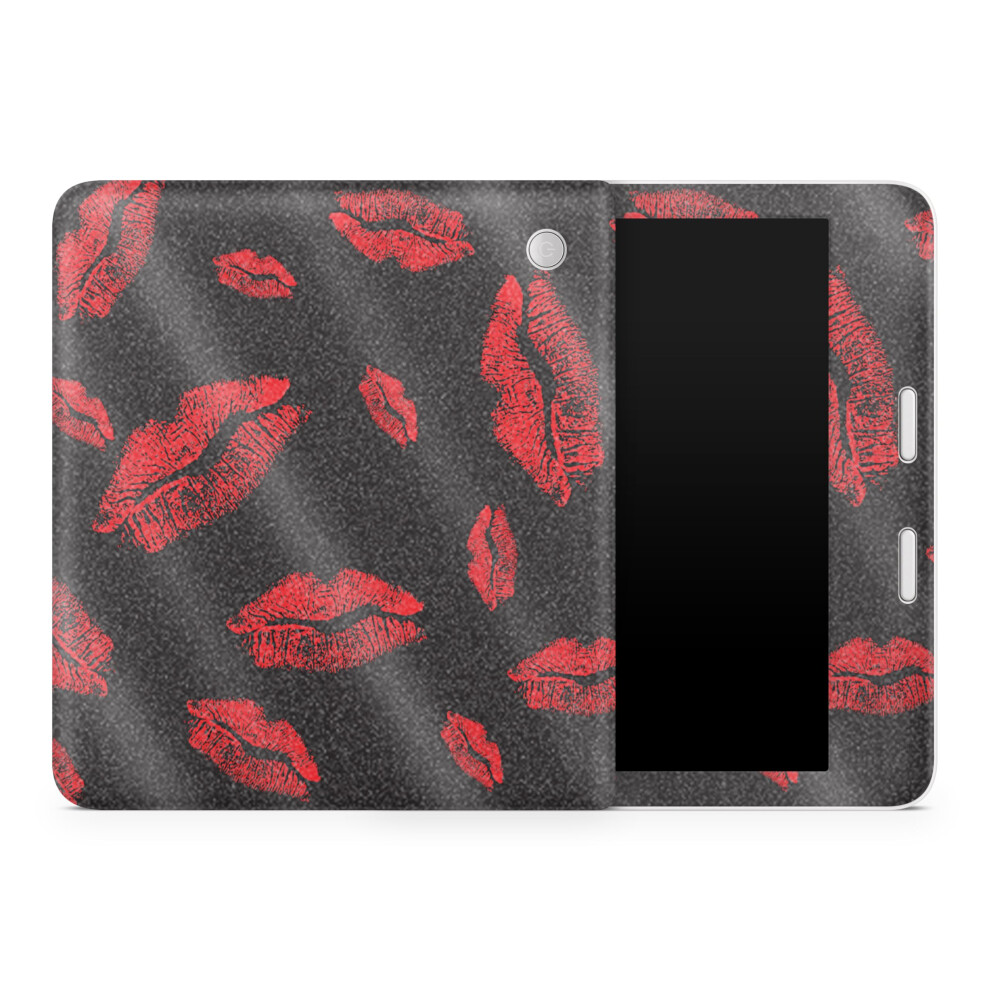 Glossy Glitter Tablet Skin Compatible With Kobo Libra 2 (2023) - Kiss Me - Premium 3M Vinyl Protective Wrap Decal Cover - Easy To Apply | Crafted In T 198164946811