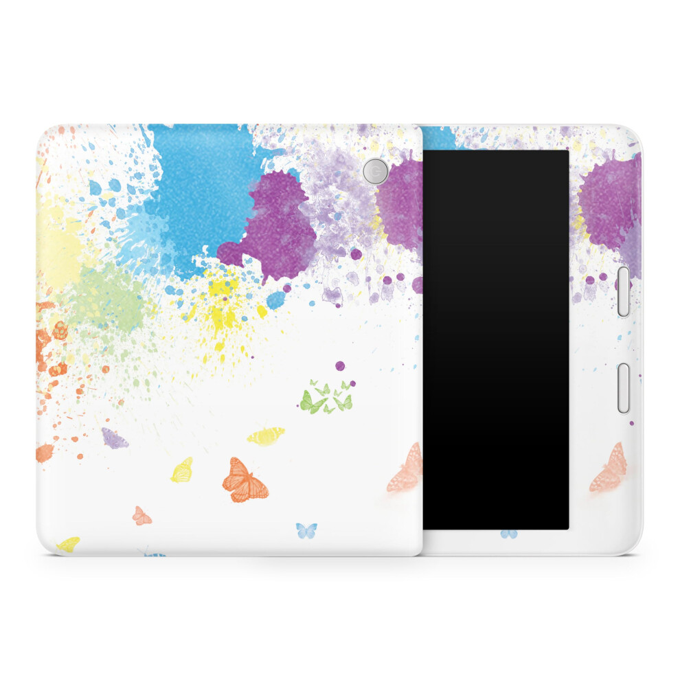 Glossy Glitter Tablet Skin Compatible With Kobo Libra 2 (2023) - Splash Of Color - Premium 3M Vinyl Protective Wrap Decal Cover - Easy To Apply | Craf 198164946996