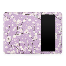 Custodia protettiva in fibra di carbonio per tablet compatibile con Kobo Libra 2 (2023) - Viola Sakura - Pellicola protettiva in vinile 3M di alt