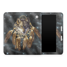 Glossy Glitter Tablet Skin Compatible with Kobo Libra 2 (2023) - Wolf Dreams - Premium 3M Vinyl Protective Wrap Decal Cover - Easy to Apply | Cra