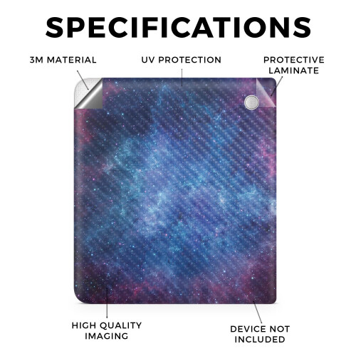 Pele de Carbono para Tablet Compatível com Kobo Libra 2 (2023) - Nebula - Decalque Protetor 3M Vinil 1