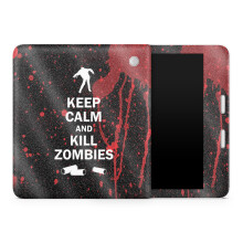 Custodia protettiva lucida glitterata per tablet compatibile con Kobo Libra 2 (2023) - Kill Zombies - Pellicola protettiva in vinile 3M di alta q