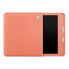 Skin de Fibra de Carbono Compatível com Kobo Libra 2 (2023) - Salmão - Vinil 3M Premium Protetor