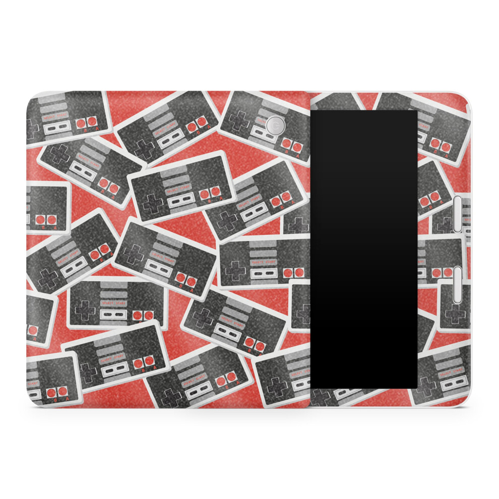 Custodia Protettiva Lucida Glitterata Per Tablet Compatibile Con Kobo Libra 2 (2023) - Retro Controller 3 - Pellicola Protettiva In Vinile 3M Di-image