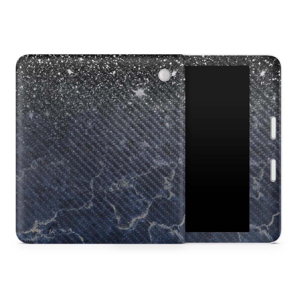 Carbon Fiber Tablet Skin Compatible With Kobo Libra 2 (2023) - Shimmer Marble - Premium 3M Vinyl Protective Wrap Decal Cover - Easy To Apply | Cr Dark 198164947887