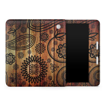 Skin para Tablet Compatível com Kobo Libra 2 (2023) - Floral de Madeira - Proteção em Vinil 3M