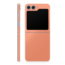 Skin para Telefone Compatível com Samsung Galaxy Z Flip 6 - Pêssego Sólido - Vinil 3M Premium