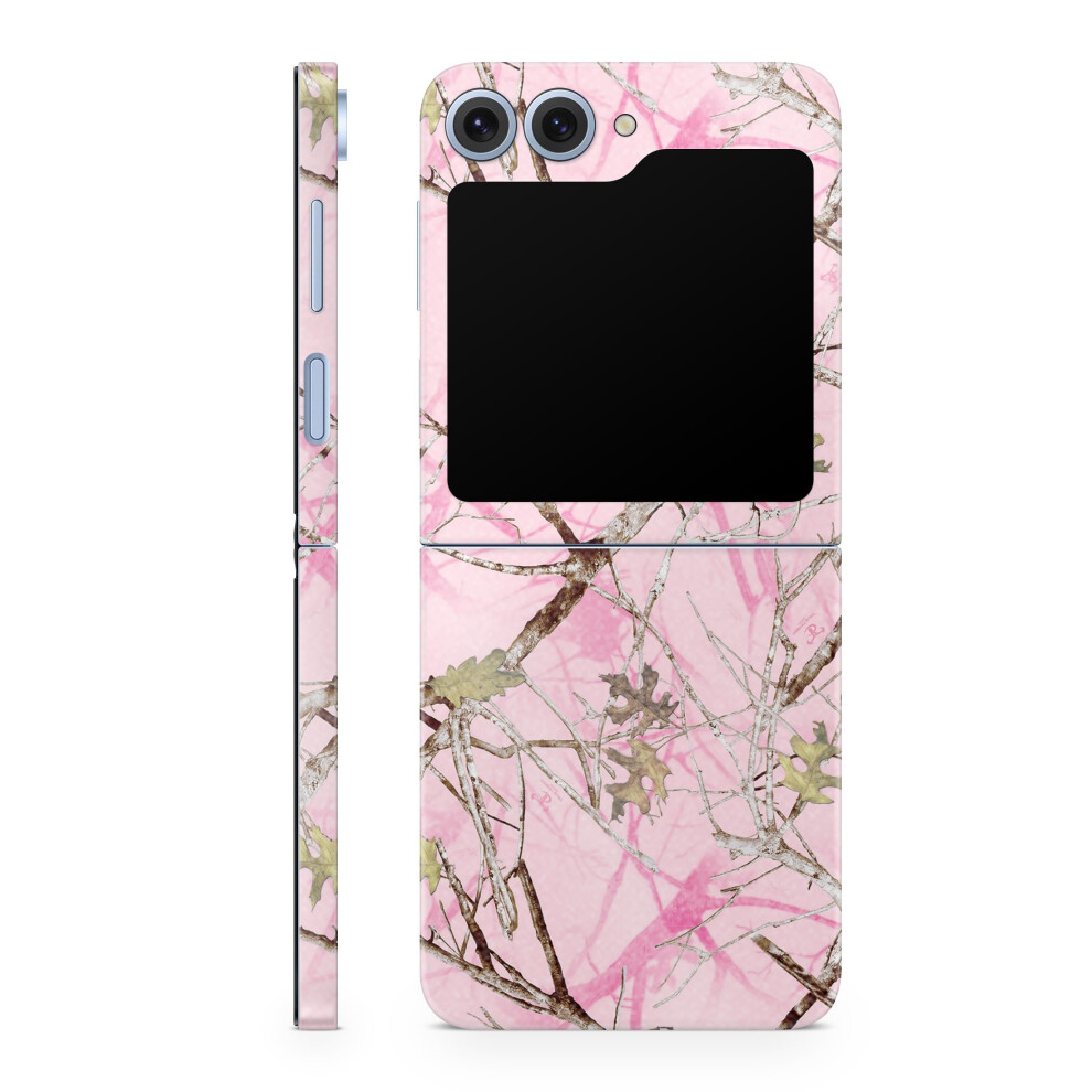 Glossy Glitter Phone Skin Compatible With Samsung Galaxy Z Flip 6 - Conceal - Premium 3M Vinyl Protective Wrap Decal Cover - Easy To Apply | Craf Pink 198460964496
