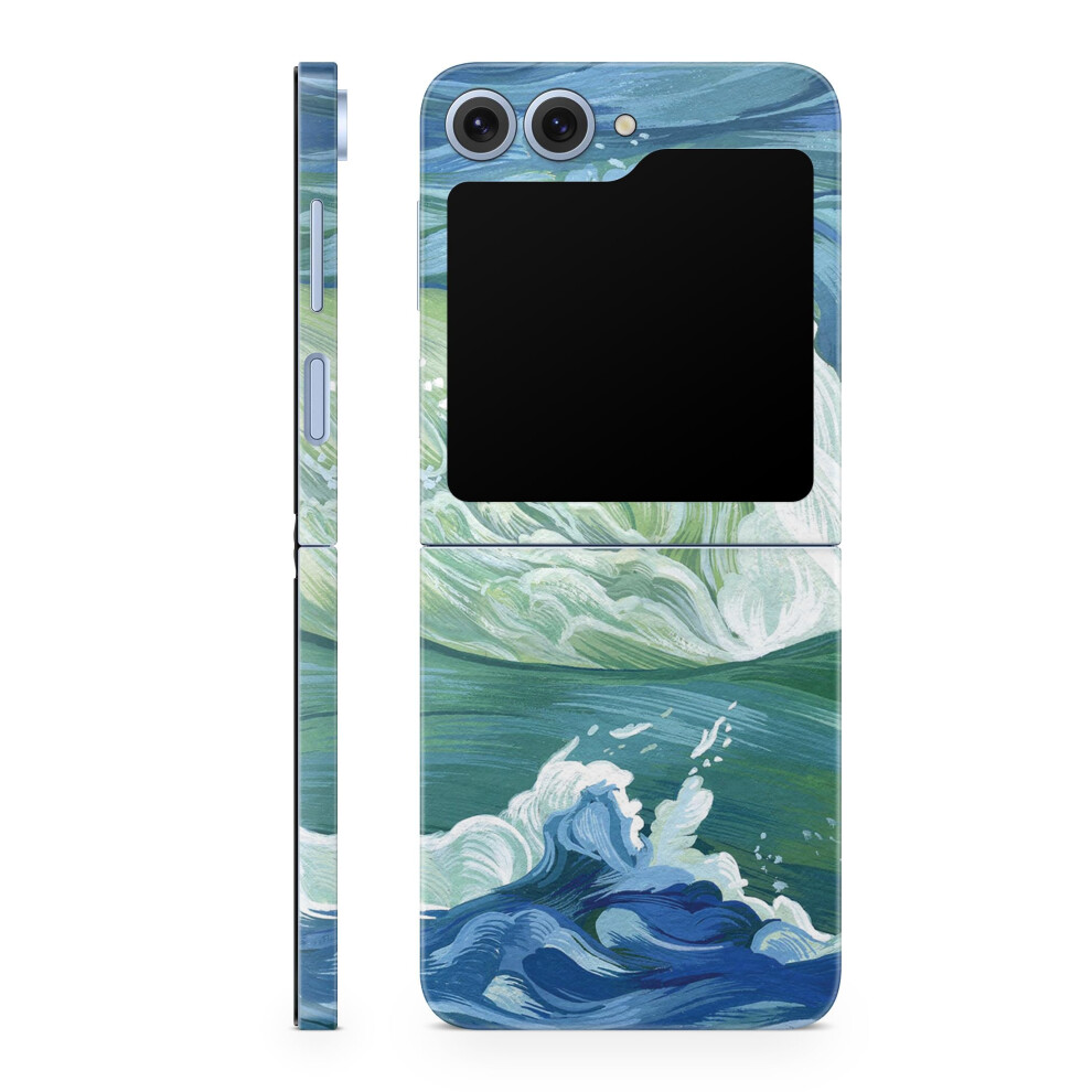 Phone Skin Compatible With Samsung Galaxy Z Flip 6 - Cyclone Wave - Premium 3M Vinyl Protective Wrap Decal Cover - Easy To Apply | Crafted In The Usa 198460964441