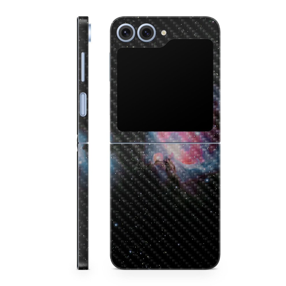 Carbonfaser-Handyh Lle Kompatibel Mit Samsung Galaxy Z Flip 6 Red Giant Hochwertige 3M-Vinyl-Schutzfolie Einfach Anzubringen | Crafted I-image