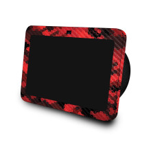 Carbon Fiber Skin Compatible with Amazon Echo Show 8 (3rd Gen 2023) - Red Hexa Camo - Premium 3M Vinyl Protective Wrap Decal Cover - Easy to Apply |