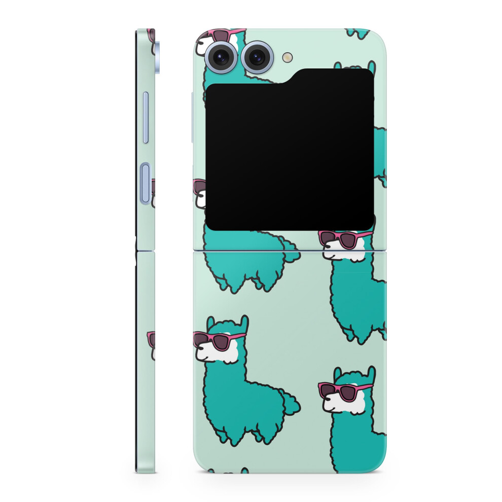 Phone Skin Compatible With Samsung Galaxy Z Flip 6 - Awesome Alpacas - Premium 3M Vinyl Protective Wrap Decal Cover - Easy To Apply | Crafted In The U 198460971166