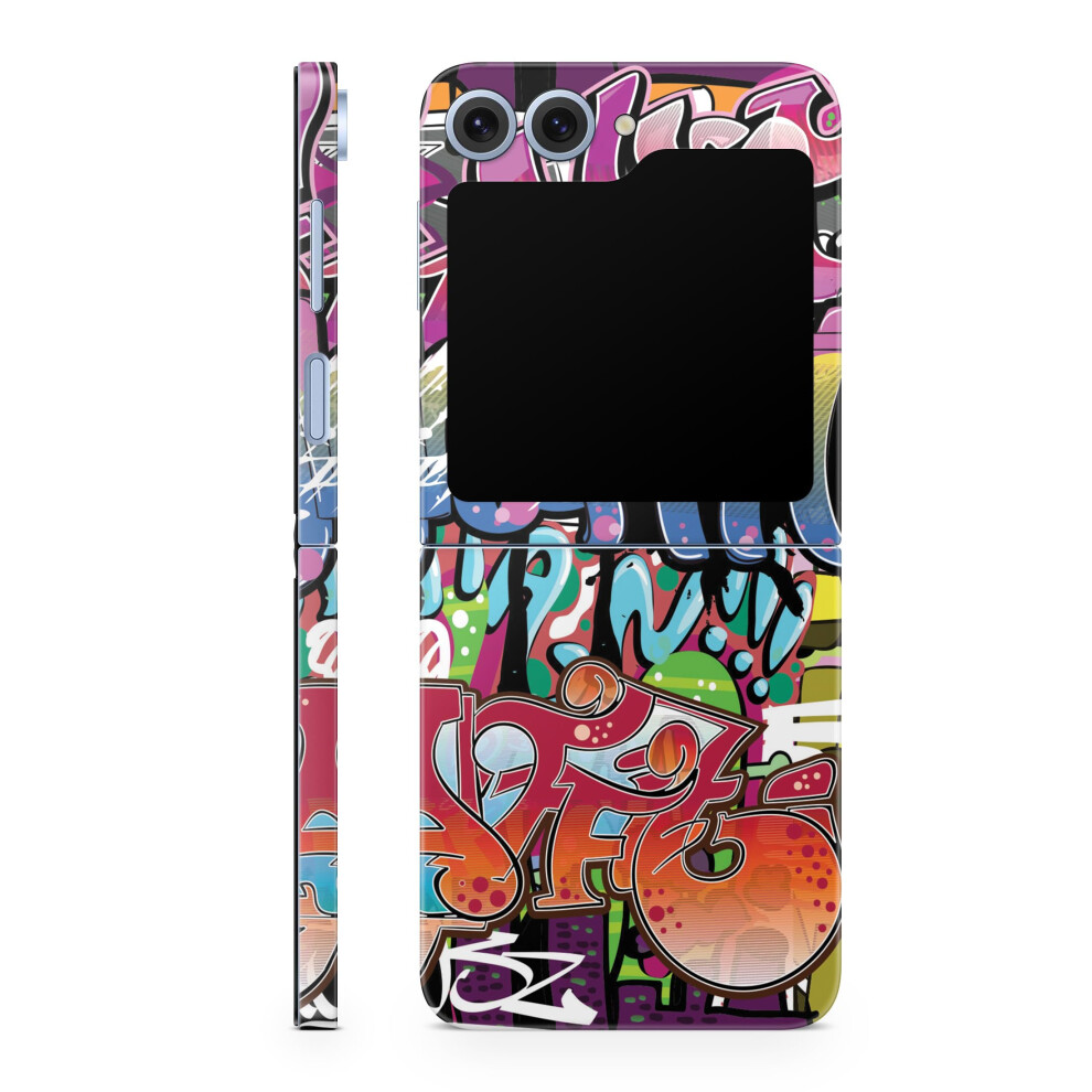 Phone Skin Compatible With Samsung Galaxy Z Flip 6 - Funky Graffiti - Premium 3M Vinyl Protective Wrap Decal Cover - Easy To Apply | Crafted In The Us 198460972392