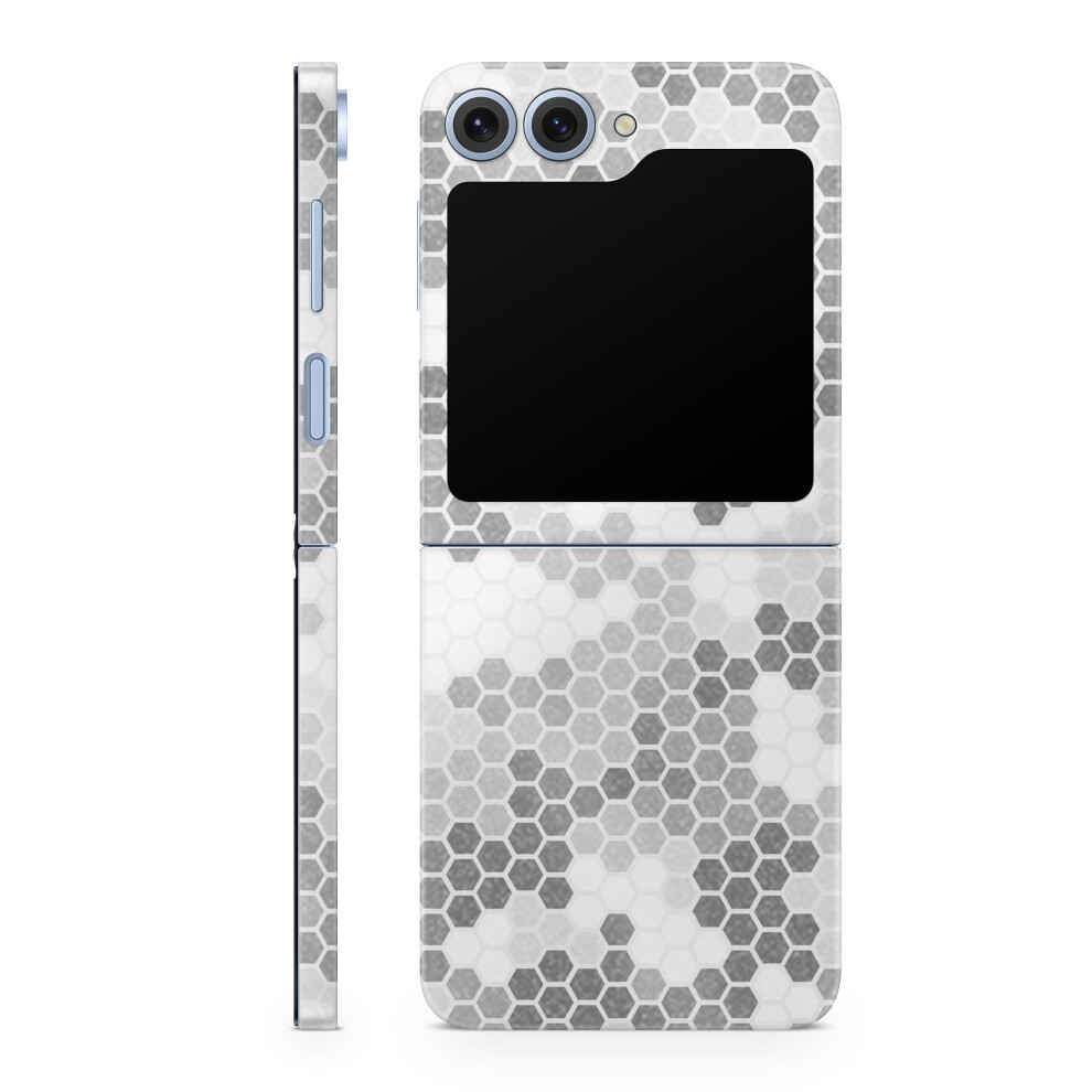 Tlphone Brillant De Paillettes Compatible Avec Samsung Galaxy Z Flip 6 - Camo Hexadots - Premium 3M Vinyle Protecteur Enveloppe De Dcalcomanie-image