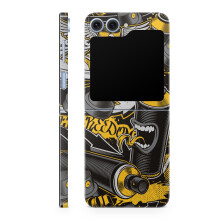 Phone Skin Compatible with Samsung Galaxy Z Flip 6 - Yellow Hip Hop - Premium 3M Vinyl Protective Wrap Decal Cover - Easy to Apply | Crafted in The U