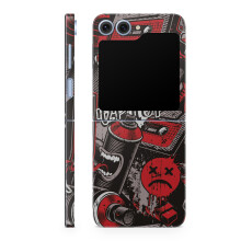 Película para Samsung Galaxy Z Flip 6 - Vermelho Hip Hop - Protetor 3M - Fácil Aplicação | Feito nos EUA