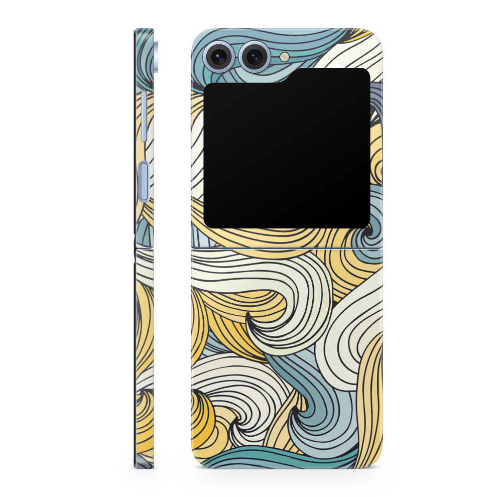 Phone Skin Compatible With Samsung Galaxy Z Flip 6 - Turbulence - Premium 3M Vinyl Protective Wrap Decal Cover - Easy To Apply | Crafted In The Usa By 198460972668