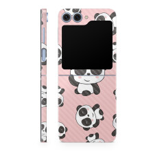 Película de Fibra de Carbono para Samsung Galaxy Z Flip 6 - Panda Hello - 3M Vinil Protetor