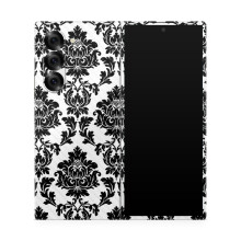 Película de Fibra de Carbono Compatível com Samsung Galaxy Z Fold 6 - Damask Vintage - Vinil 3M Protetor