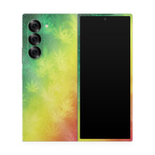 Pelcula brillante para el telfono con brillo compatible con Samsung Galaxy Z Fold 6 - Rasta Rainbow - Cubierta de calcomana protectora de vinilo 3