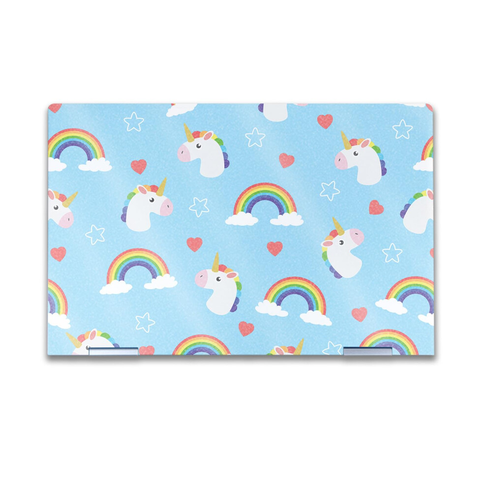 Glossy Glitter Laptop Skin Compatible With Hp Envy X360 14 (2023) - Unicorn Perfection - Premium 3M Vinyl Protective Wrap Decal Cover - Easy To Apply 198164865570