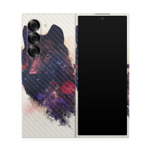 Carbon Fiber Phone Skin Compatible with Samsung Galaxy Z Fold 6 - Universal Wolf - Premium 3M Vinyl Protective Wrap Decal Cover - Easy to Apply | Craf