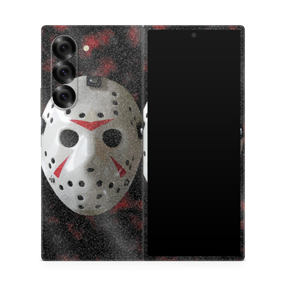 Glossy Glitter Phone Skin Compatible With Samsung Galaxy Z Fold 6-13Th Nightmare - Premium 3M Vinyl Protective Wrap Decal Cover - Easy To Apply | Craf 198460945112