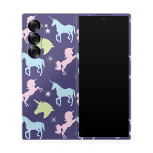Telefoonhuid compatibel met Samsung Galaxy Z Fold 6 - Unicorn Dream - Premium 3M vinyl beschermhoes met sticker - eenvoudig aan te brengen | Gemaakt