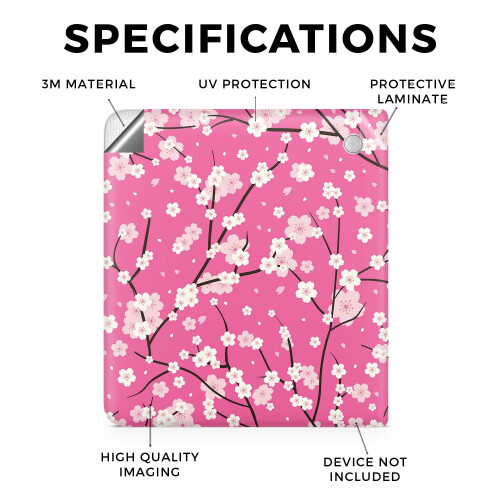 Película para Tablet Compatível com Kobo Libra 2 (2023) - Sakura Pink - Decalque Protetor 3M 1