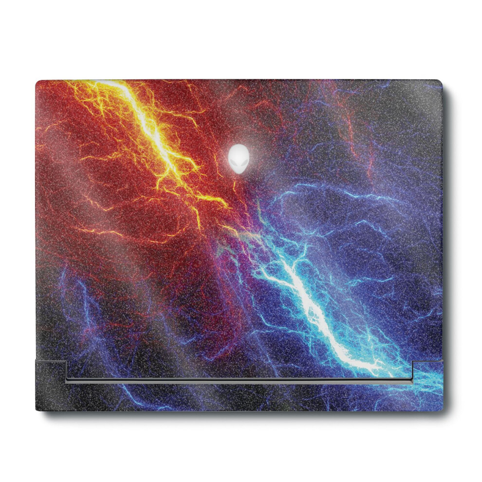 Skin Brillant Paillet Mightyskins Compatible Avec Alienware X16 R1 (2023) - Kit Complet De Protection - Color Lightning | Finition Brillante Et-image